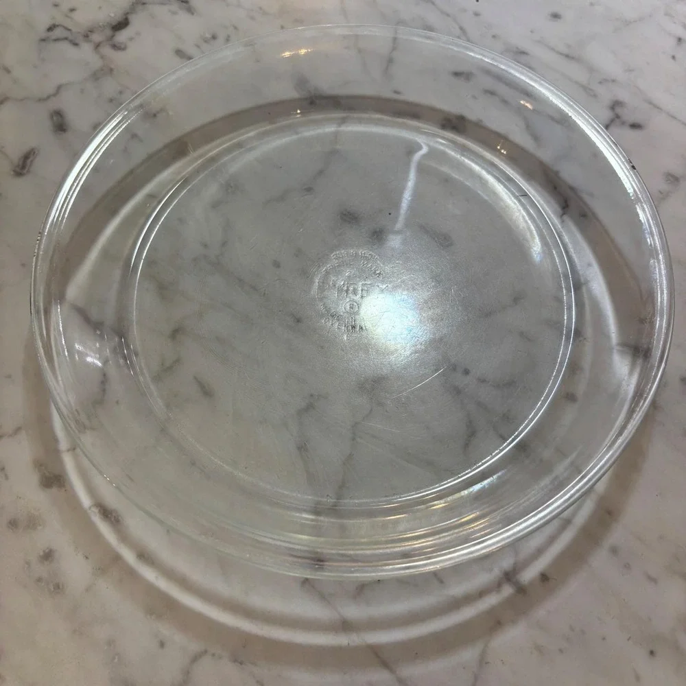 Vintage Pyrex 209 Clear Glass 9 Inch Pie Plate Dish Ovenware Made in USA